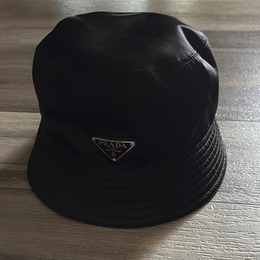 Prada Black Bucket Hat